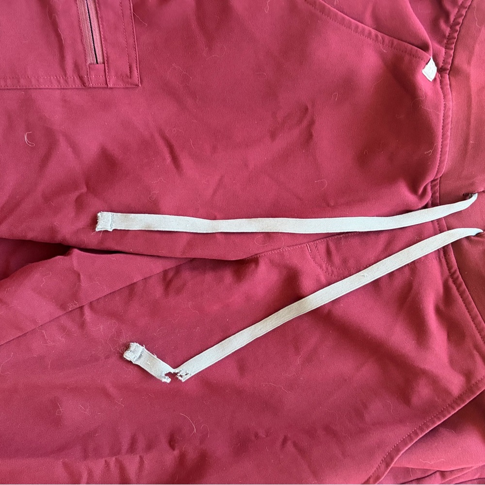 Figs Womens Burgundy Jogger Pants